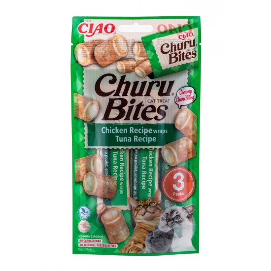 INABA Churu Bites Tuna with chicken - cat treats - 3x10 g