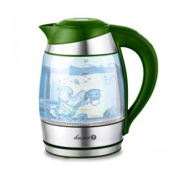 LED Glass Kettle Łucznik WK-2020 1,8l Green