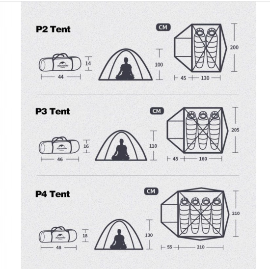 Naturehike Namiot Cycling Ultralight 1 NH18A095-D-Orange