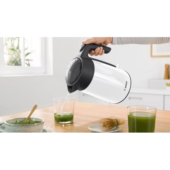 Electric kettle Bosch TWK 7L461, 2400 W, 1.7 l White