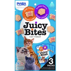 INABA Juicy Bites Crab and Scallop - cat treats - 3x11,3 g