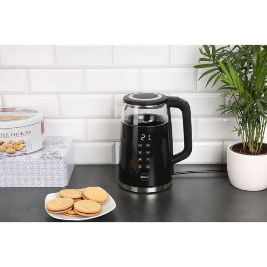 ELDOM C530 NEVO electric kettle 1.7 L 2200 W Black, Transparent