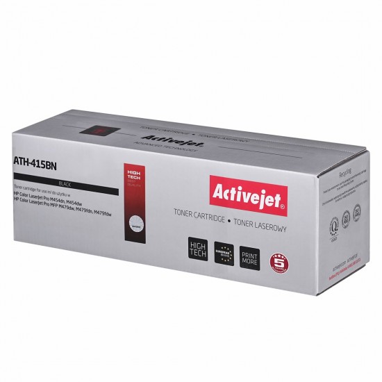 Activejet ATH-415BN printer toner for HP; replacement HP 415A W2030A; Supreme; 2400 pages, Black, With chip