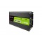 Green Cell Przetwornica napicia PowerInverter LCD 24 V 3000W/60000W Przetwornica samochodowa z wywietlaczem - czysty sinus power adapter/inverter Auto Black