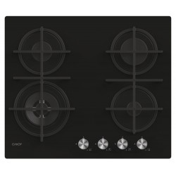 Candy CDK6GF4WEKB Black Built-in 59.5 cm Gas 4 zone(s)