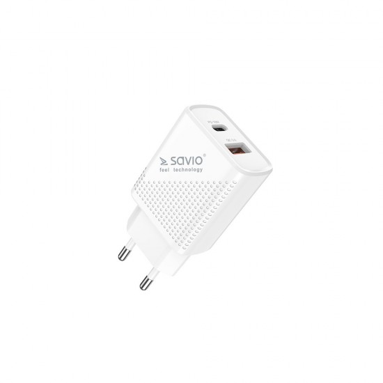 SAVIO LA-05 USB Type A & Type C Quick Charge Power Delivery 3.0 cable 1m Indoor