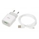 iBOX C-41 universal charger with micro USB cable, white