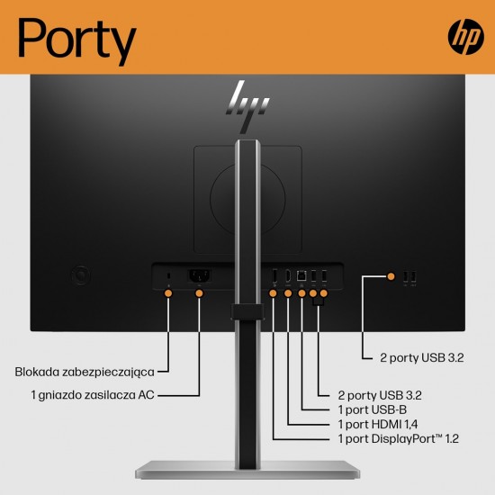 HP E-Series E24 G5 computer monitor 60.5 cm (23.8