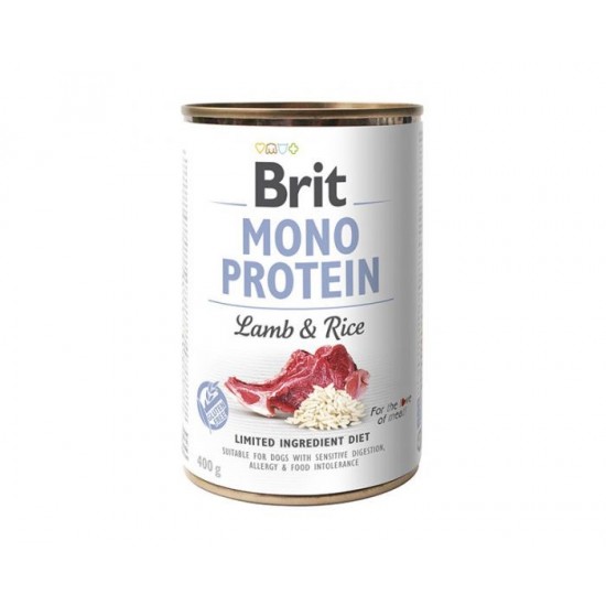 BRIT MONO PROTEIN Wet dog food Lamb with rice 400 g