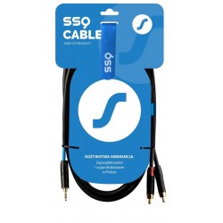 SSQ MIJRCA3 SS-1423 Cable Mini Jack Stereo 3,5 mm - 2x RCA 3 m Black