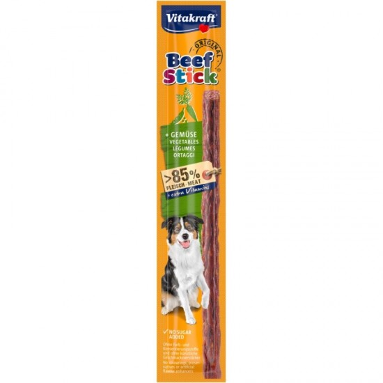 VITAKRAFT Beef Stick Vegetables - dog treat - 12g