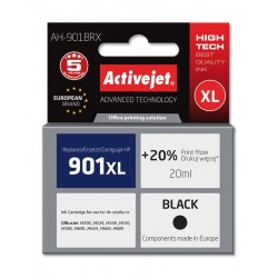 Activejet AH-901BRX Ink (replacement for HP 901XL CC654AE; Premium; 20 ml; black)