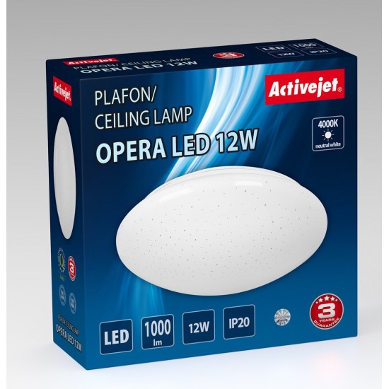 Modern LED ceiling plafond Activejet OPERA LED 12W