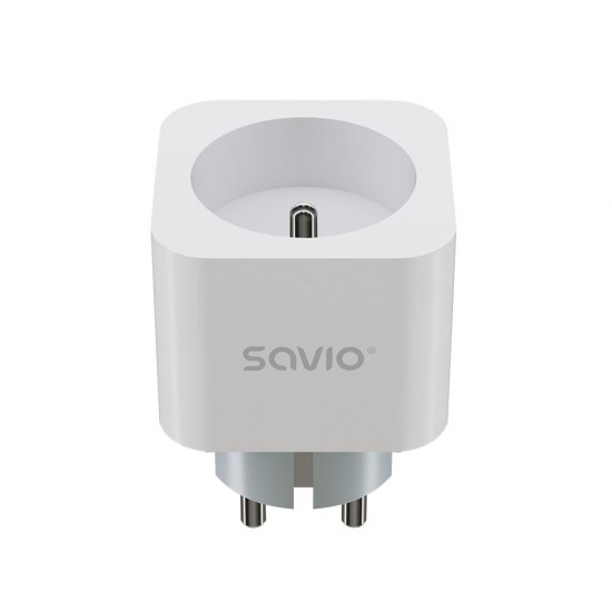 SAVIO WI-FI smart socket, 16A, AS-01, White