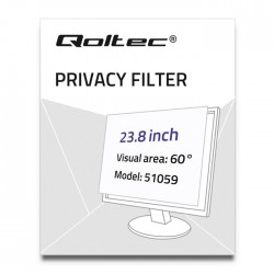 Qoltec 51059 display privacy filters 60.5 cm (23.8