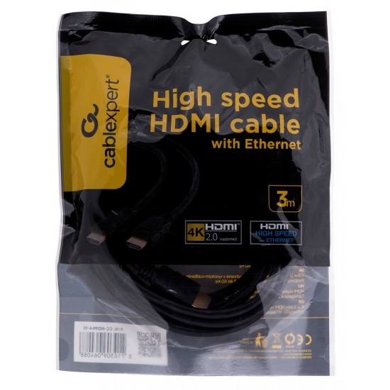 Gembird 3m HDMI M/M HDMI cable HDMI Type A (Standard) Black