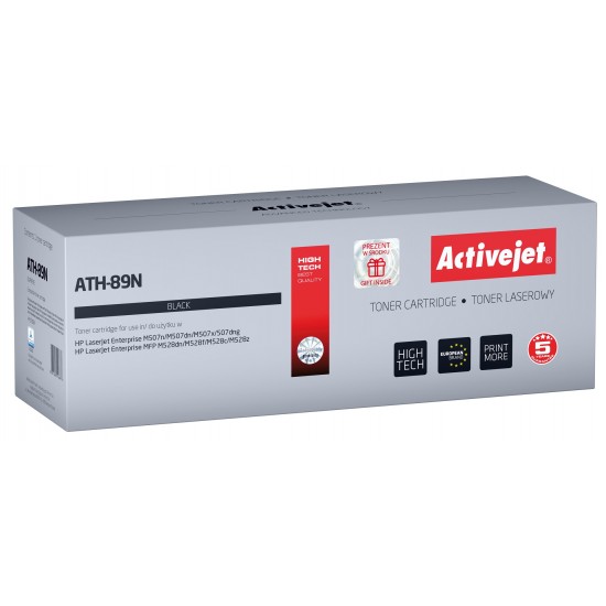 Activejet ATH-89N toner (replacement for HP CF289A; Supreme; 5000 pages; black) - with chip