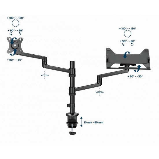 Gembird MA-DA-04 monitor mount / stand 81.3 cm (32