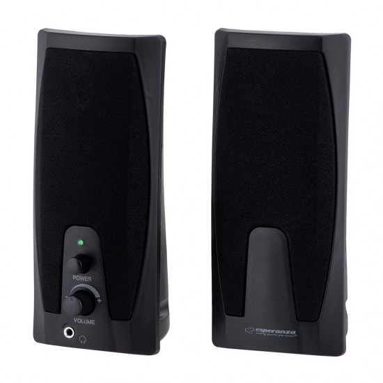 Esperanza EP110 loudspeaker 2-way 6 W Black Wired