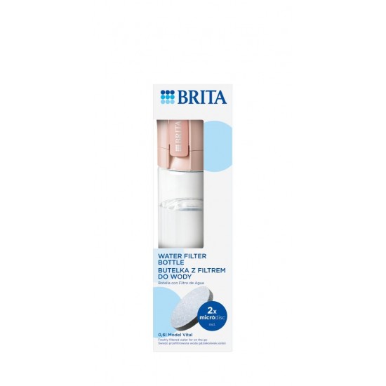 Brita Vital peach 2-disc filter bottle