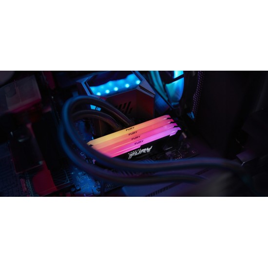 Kingston Technology FURY 16GB 3200MT/s DDR4 CL16 DIMM 1Gx8 Beast RGB