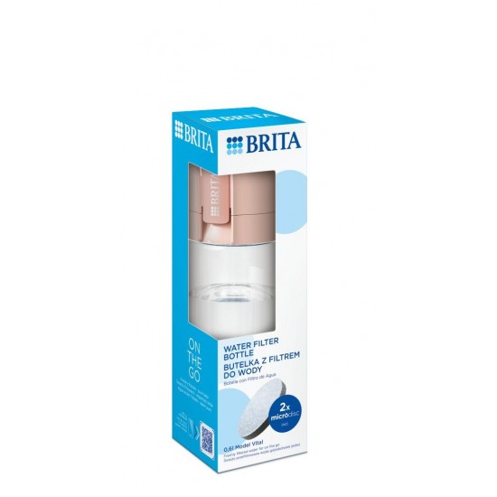 Brita Vital peach 2-disc filter bottle