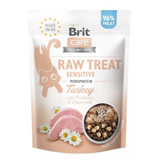 BRIT Care Raw Treat Sensitive turkey - cat treats - 40g