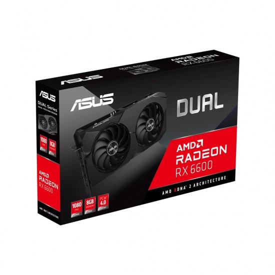 ASUS Dual -RX6600-8G-V2 AMD Radeon RX 6600 8 GB GDDR6