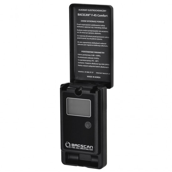 BACscan F-45 alcohol tester 0 - 4% Black