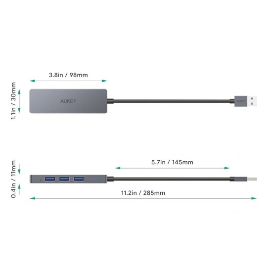 Hub USB HALYX 4-PORT USB-C HUB (24948)