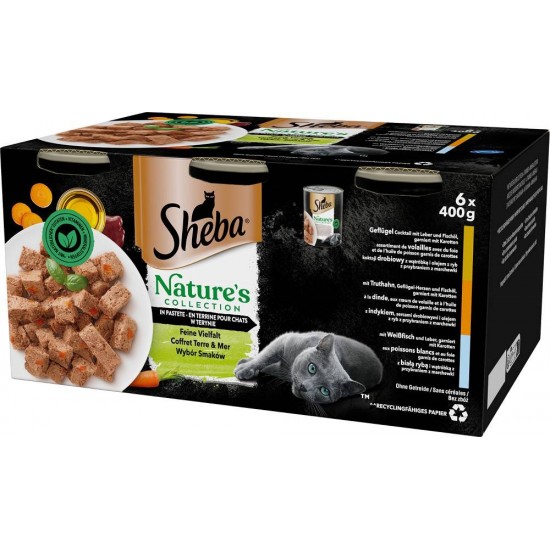 SHEBA Mixed flavours kit - wet cat food - 6x400g