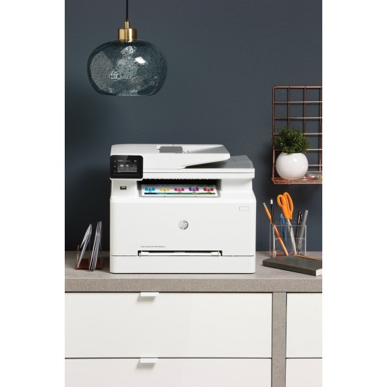 HP Color LaserJet Pro MFP M282nw, Print, Copy, Scan, Front-facing USB printing; Scan to email; 50-sheet uncurled ADF