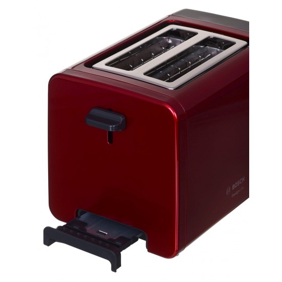 Bosch TAT4P424DE toaster 2 slice(s) 970 W Black, Red