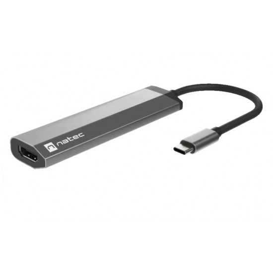 NATEC Fowler Slim Wired USB 3.2 Gen 1 (3.1 Gen 1) Type-C Black, Chrome