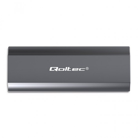 Qoltec 52271 Enclosure NV2271 for drive M.2 SSD | SATA | NVMe | USB-C | 2TB