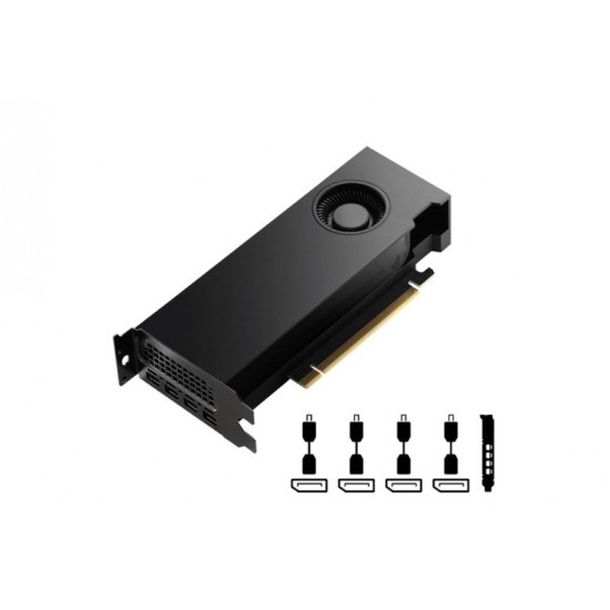 Graphics card PNY NVIDIA RTX 4000 SFF Ada Generation, 20 GB GDDR6 160-bit,  PCIe 4.0 x16, Dual Slot, 4x Mini DP 1.4a, LP - ATX bracket, Retail, 1x mDP to DP adapter