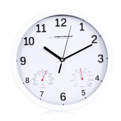 Esperanza EHC016W Mechanical wall clock Round White