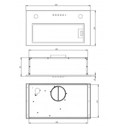 Kitchen Hood AKPO WK-7 MICRA 60 BLACK