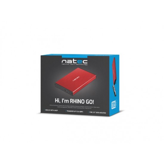 NATEC HDD ENCLOSURE RHINO GO (USB 3.0, 2.5