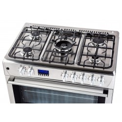 Gas-electric Cooker Ravanson KWGE-K90 Cheff Modern (silver)