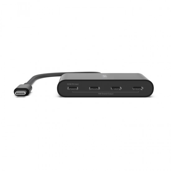 Belkin AVC018BTBK interface hub USB Type-C 10000 Mbit/s Black