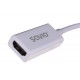 Savio CL-57 video cable adapter 0.2 m Mini DisplayPort HDMI Type A (Standard) White