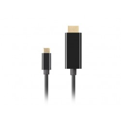 LANBERG CABLE USB-C(M)->HDMI(M) 3M 4K 60HZ BLACK