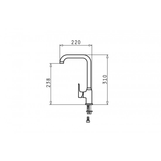 PYRAMIS SILVIO mixer tap polar white