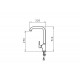 PYRAMIS SILVIO mixer tap polar white