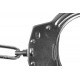 Chain cuffs GUARD 01 steel - chrome, clamp lock, 2 keys (YC-01-SR)