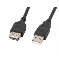 Lanberg CA-USBE-10CC-0030-BK USB cable 3 m USB 2.0 USB A Black