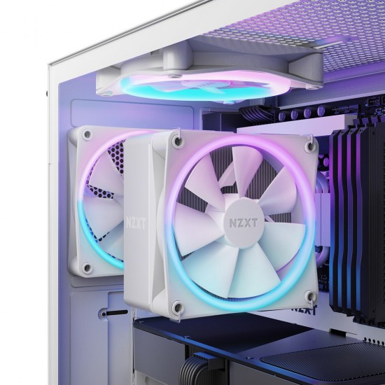 NZXT T120 RGB Processor Air cooler 12 cm White 1 pc(s)