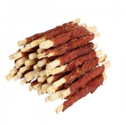 HILTON Duck wrap white rawhide stick - dog chew - 500g