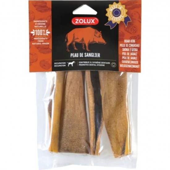 ZOLUX Boar skin - Dog treat - 200g